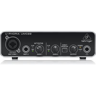 Behringer U-PHORIA UMC22 audio interface 